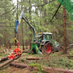 Hydraulická ruka a stínacia hlavice